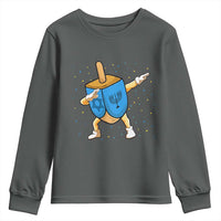 Funny Hanukkah Dreidel Dabbing Holiday Gift Youth Sweatshirt - Wonder Print Shop