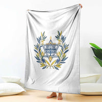 Hanukkah Flower Menorah Star Of David Throw Blanket Gift For Women - Wonder Print Shop