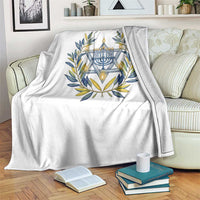 Hanukkah Flower Menorah Star Of David Throw Blanket Gift For Women - Wonder Print Shop