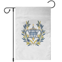 Hanukkah Flower Menorah Star Of David Garden Flag Gift For Women - Wonder Print Shop