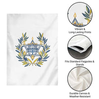 Hanukkah Flower Menorah Star Of David Garden Flag Gift For Women - Wonder Print Shop