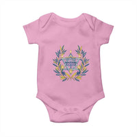 Hanukkah Flower Menorah Star Of David Baby Onesie Gift For Women - Wonder Print Shop