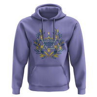 Hanukkah Flower Menorah Star Of David Hoodie Gift For Women - Wonder Print Shop
