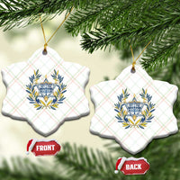 Hanukkah Flower Menorah Star Of David Ceramic Ornament Gift For Women - Wonder Print Shop