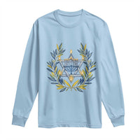 Hanukkah Flower Menorah Star Of David Long Sleeve Shirt Gift For Women - Wonder Print Shop