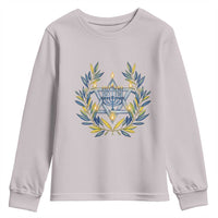 Hanukkah Flower Menorah Star Of David Youth Sweatshirt Gift For Women - Wonder Print Shop