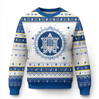 Vintage Menorah Peace Doves Hanukkah Ugly Sweater Festival Of Lights Gift - Wonder Print Shop
