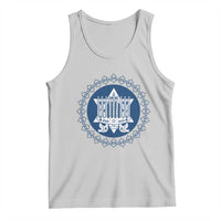 Hanukkah Vintage Menorah Peace Doves Tank Top Festival Of Lights Gift - Wonder Print Shop