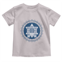 Hanukkah Vintage Menorah Peace Doves Toddler T Shirt Festival Of Lights Gift - Wonder Print Shop