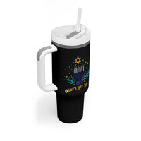 Funny Hanukkah Tumbler With Handle Lets Get Lit Jewish Holiday Gift - Wonder Print Shop