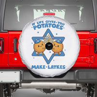 Funny Hanukkah Gift Spare Tire Cover If Life Gives You Potatoes Make Latkes - Wonder Print Shop