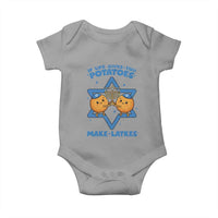 Funny Hanukkah Gift Baby Onesie If Life Gives You Potatoes Make Latkes - Wonder Print Shop