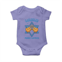 Funny Hanukkah Gift Baby Onesie If Life Gives You Potatoes Make Latkes - Wonder Print Shop