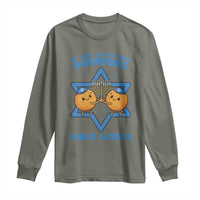 Funny Hanukkah Gift Long Sleeve Shirt If Life Gives You Potatoes Make Latkes - Wonder Print Shop