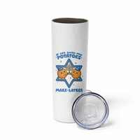 Funny Hanukkah Gift Skinny Tumbler If Life Gives You Potatoes Make Latkes - Wonder Print Shop