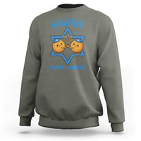 Funny Hanukkah Gift Sweatshirt If Life Gives You Potatoes Make Latkes - Wonder Print Shop