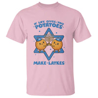 Funny Hanukkah Gift T Shirt If Life Gives You Potatoes Make Latkes - Wonder Print Shop