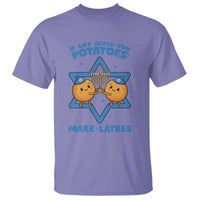Funny Hanukkah Gift T Shirt If Life Gives You Potatoes Make Latkes - Wonder Print Shop