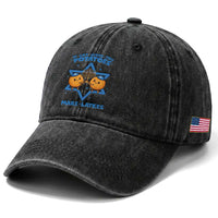 Funny Hanukkah Gift Washed Cotton Baseball Cap If Life Gives You Potatoes Make Latkes