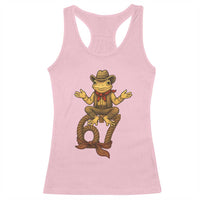 Funny Frog Cowboy Six Seven Meme Racerback Tank Top 67 Doot Doot Western Animal Trend Gift - Wonder Print Shop