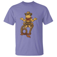 Funny Frog Cowboy Six Seven Meme T Shirt 67 Doot Doot Western Animal Trend Gift - Wonder Print Shop