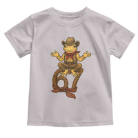 Funny Frog Cowboy Six Seven Meme Toddler T Shirt 67 Doot Doot Western Animal Trend Gift - Wonder Print Shop