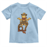 Funny Frog Cowboy Six Seven Meme Toddler T Shirt 67 Doot Doot Western Animal Trend Gift - Wonder Print Shop