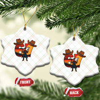 Six Seven Meme Cowboy Ceramic Ornament Funny Western 67 Trend Gift - Wonder Print Shop