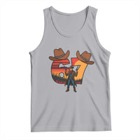 Six Seven Meme Cowboy Tank Top Funny Western 67 Trend Gift - Wonder Print Shop