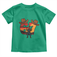 Six Seven Meme Cowboy Toddler T Shirt Funny Western 67 Trend Gift - Wonder Print Shop