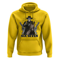 Six Seven Meme Skeleton Cowboy Hoodie Funny Western Gift - Wonder Print Shop