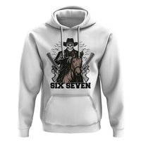 Six Seven Meme Skeleton Cowboy Hoodie Funny Western Gift - Wonder Print Shop