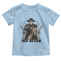 Six Seven Meme Skeleton Cowboy Toddler T Shirt Funny Western Gift - Wonder Print Shop