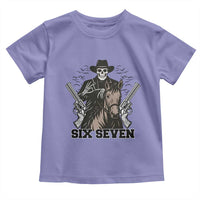 Six Seven Meme Skeleton Cowboy Toddler T Shirt Funny Western Gift - Wonder Print Shop