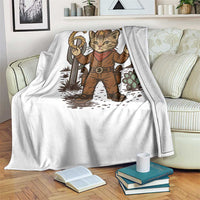 Funny Cowcat Six Seven Meme Throw Blanket Gen Alpha 67 Trend Gift - Wonder Print Shop