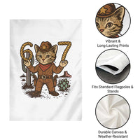 Funny Cowcat Six Seven Meme Garden Flag Gen Alpha 67 Trend Gift - Wonder Print Shop