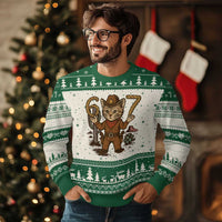 Funny Cowcat Six Seven Meme Ugly Christmas Sweater Gen Alpha 67 Trend Gift - Wonder Print Shop
