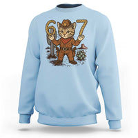 Funny Cowcat Six Seven Meme Sweatshirt Gen Alpha 67 Trend Gift - Wonder Print Shop