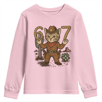 Funny Cowcat Six Seven Meme Youth Sweatshirt Gen Alpha 67 Trend Gift - Wonder Print Shop