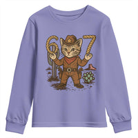 Funny Cowcat Six Seven Meme Youth Sweatshirt Gen Alpha 67 Trend Gift - Wonder Print Shop
