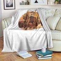 Funny Cowcat Six Seven Meme Throw Blanket Western 67 Trend Gift - Wonder Print Shop