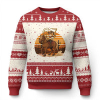 Funny Cowcat Six Seven Meme Ugly Christmas Sweater Western 67 Trend Gift - Wonder Print Shop
