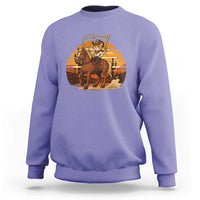 Funny Cowcat Six Seven Meme Sweatshirt Western 67 Trend Gift - Wonder Print Shop