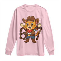 Funny Six Seven Meme Cowcat Long Sleeve Shirt Gen Alpha Slang Gift - Wonder Print Shop