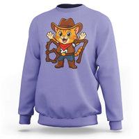 Funny Six Seven Meme Cowcat Sweatshirt Gen Alpha Slang Gift - Wonder Print Shop