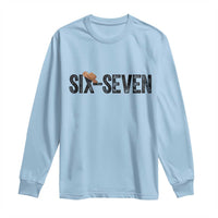Six Seven Meme Gen Alpha Cowboy Hat Long Sleeve Shirt Funny Western Gift - Wonder Print Shop