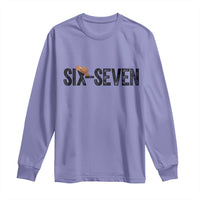Six Seven Meme Gen Alpha Cowboy Hat Long Sleeve Shirt Funny Western Gift - Wonder Print Shop