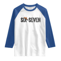 Six Seven Meme Gen Alpha Cowboy Hat Raglan Shirt Funny Western Gift - Wonder Print Shop
