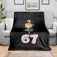 Funny Ballerina Cappuccina Ballet Six Seven Throw Blanket Brainrot Meme Pastel Gift - Wonder Print Shop