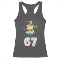 Funny Ballerina Cappuccina Ballet Six Seven Racerback Tank Top Brainrot Meme Pastel Gift - Wonder Print Shop